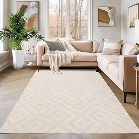 Tapis SHACOS Beige Bohème 120x160cm Cover