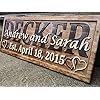 Personalized wedding gift last name established sign family name signs custom wood sign carved wood sign 3d hearts 5 year anniversary gift  urban country home decor