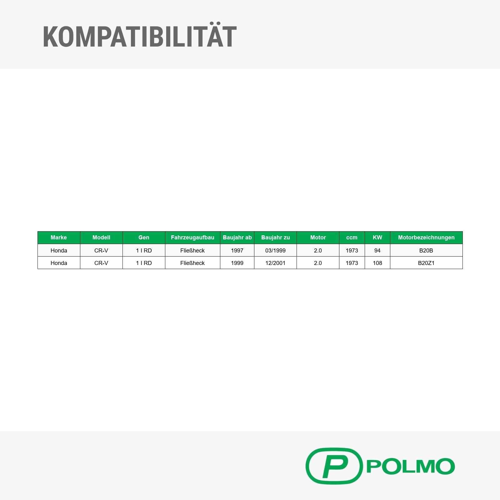 POLMOstrow Auspuff Mitteltopf für Honda CR-V 1 I RD 2.0 Fließheck 1997-12.2001