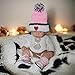 Hand Knitted Baby Girl Matching Pink Set Booties & Beanie - Organic Baby Outfit, Customizable, Soft Sole Crochet Newborn Sneakers, Baby Pink Handmade Hat