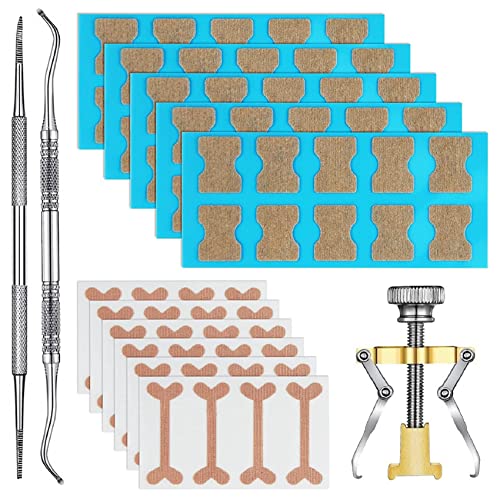 77 Pieces Ingrown Toenail Tools Set,Ingrown Toenail Correction Patch Stickers,Ingrown Toenail Treatment Lifter,Toe Nail Patch Correction Buckle File Cuticle Pusher #TOP11