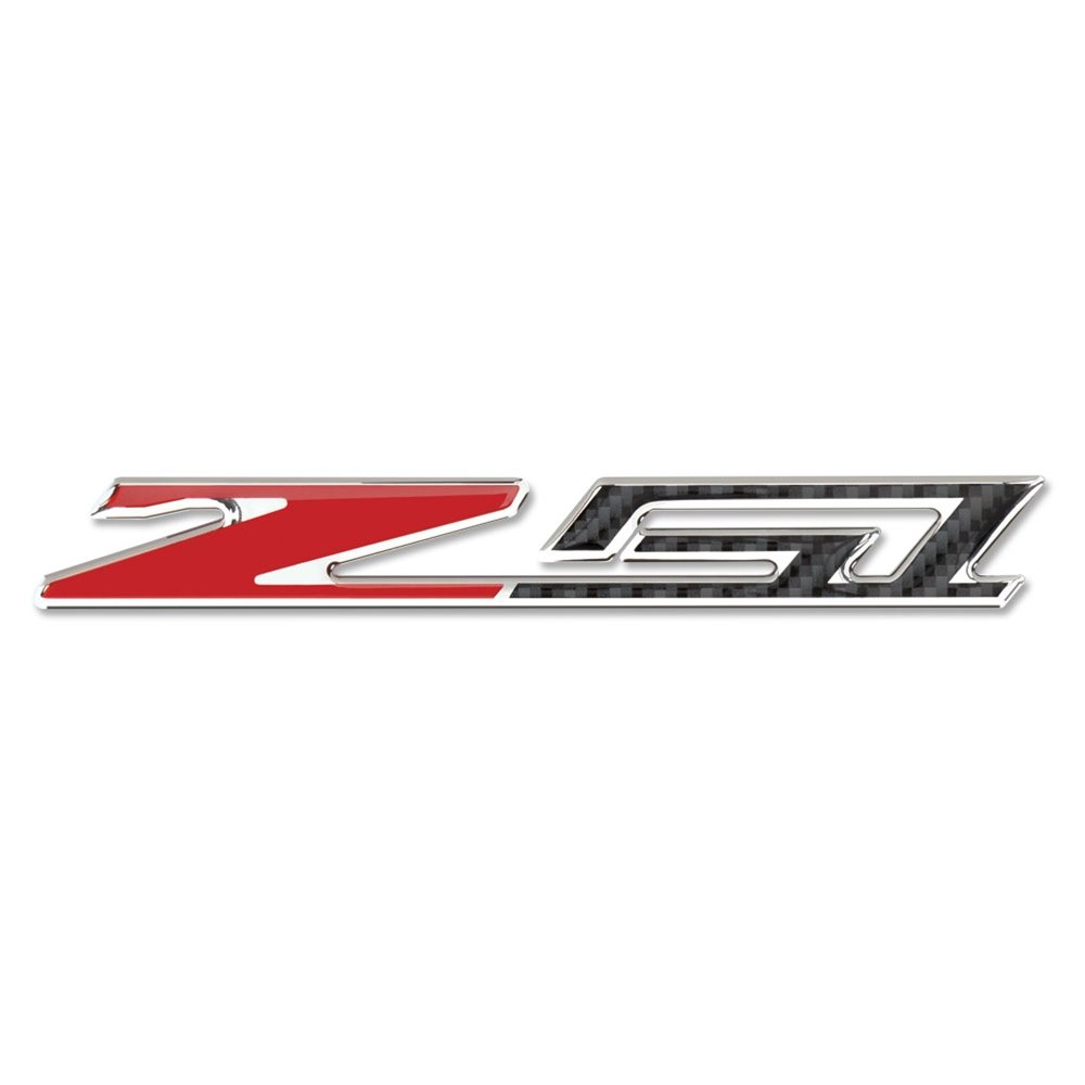 West Coast Corvette / Camaro C7 Z51 Badge/Emblem - Domed - Carbon Fiber Look w/Chrome Trim: C7 Stingray Z51 (6 inch)