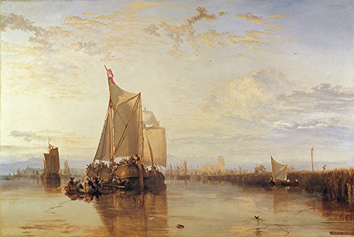Affiche Turner Boat from Rotterdam Becalmed : Solution Idéale pour Murs sans Reflet - 2