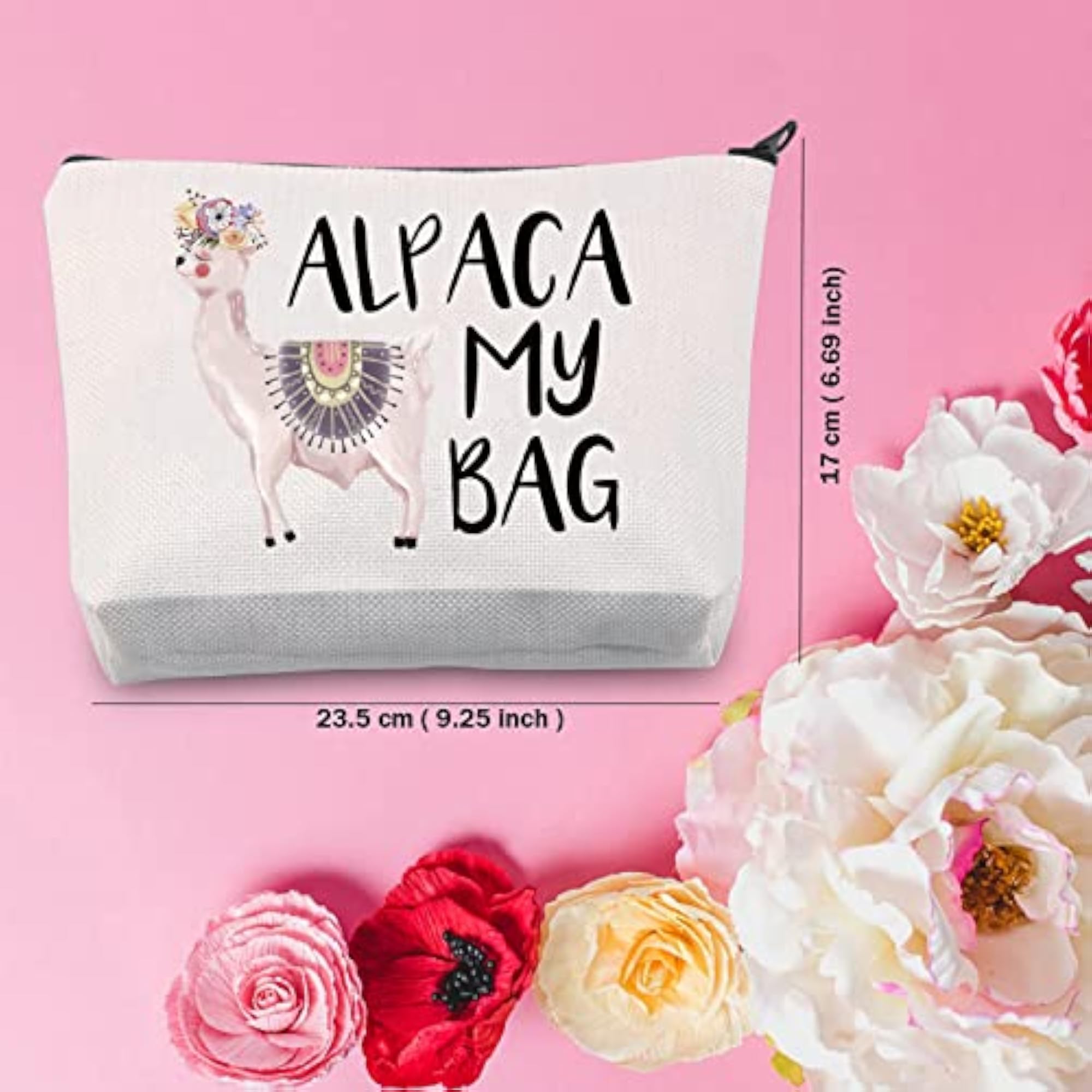 Alpaca My Bag Travel Makeup Bag, Llama Gift