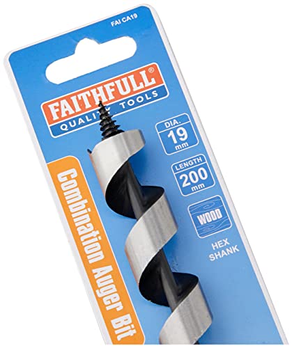 Faithfull - Punta per trivella per legno, 19 x 200...