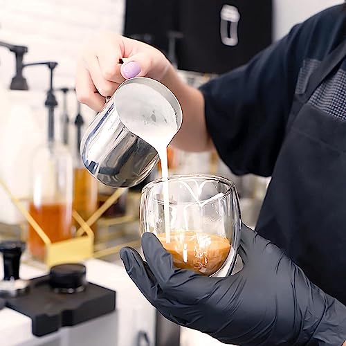 Image of SKDBPM Double Wall Glass Coffee Cups - Tea & Coffee Cup for Hot & Cold Drinks, Milk, Cappuccino, Juice (250ML, 1Pieces)