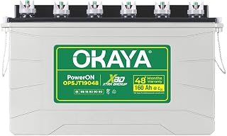 OKAYA PowerON OPSJT19048 160Ah Super Jumbo Tubular Advanced Inverter Battery for Home, Office & Shops with Certified Extra... Price In India