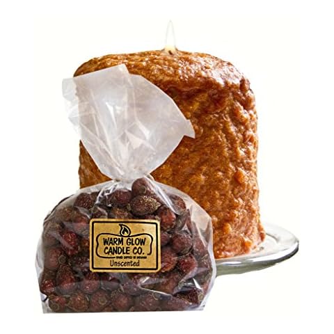 Warm Glow Candle Company Pumpkin Crumb Cake Hearth Candle w/6oz Unscented Rose Hips, 6 Oz Cover