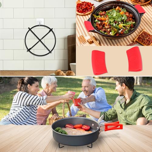 LALAGO Dutch Oven Untersetzer, Ø 20 cm Dutch Oven Ständer, Ringreiniger, Camping Grill Outdoor Küchen Zubehör, Potjie, Kessel, Töpfe