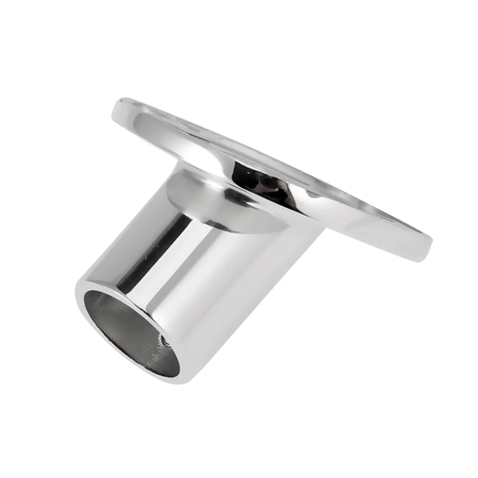 Raccordo for corrimano con base in tubo tondo in acciaio inox 316 da 60° for barca, 22/25/30/32 mm, ferramenta for montante(32mm)