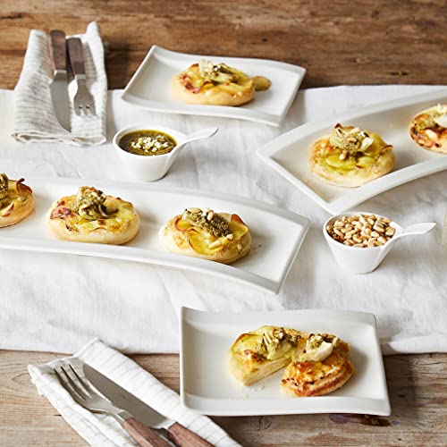 Villeroy & Boch NewWave Bread and Butter Plate, 18 x 15 cm, Premium Porcelain, White - Image 5