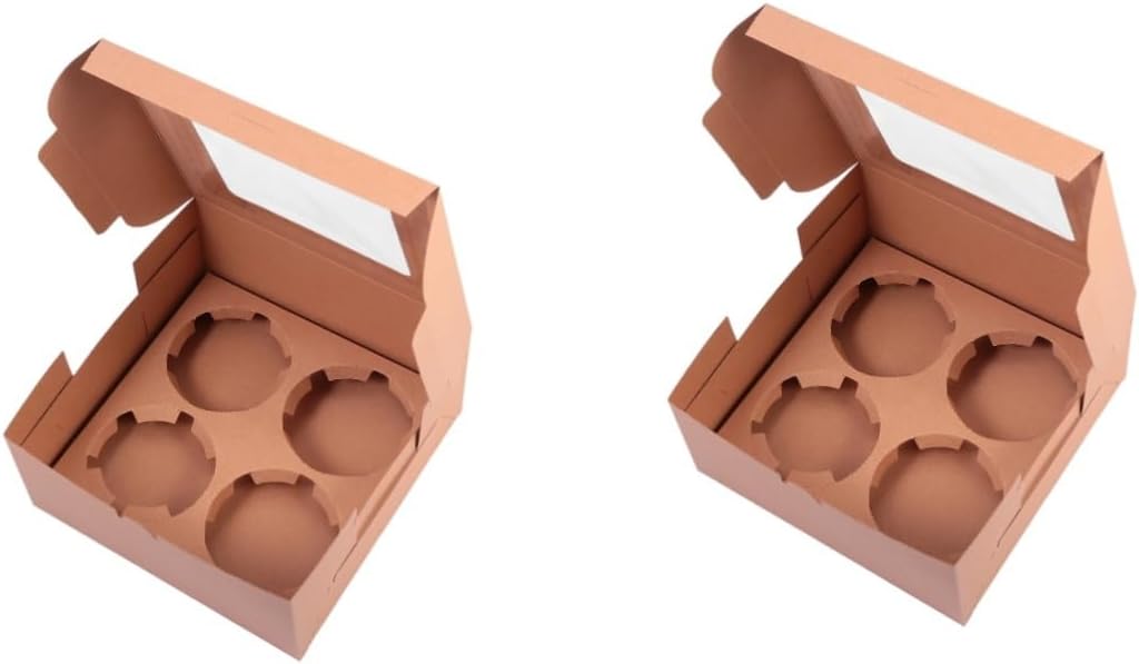 20 Pcs Egg Tart Small Paper Cups Muffin Containers Cupcake Containers Pastries Container Cake Package Egg Tart Package Clear Cake Stand Cupcake Wrapping Pie Kraft Paper