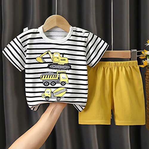 Image of Baby Toddler Boys 4 PCs T-shirts and Shorts Set Summer Clothes Outfit