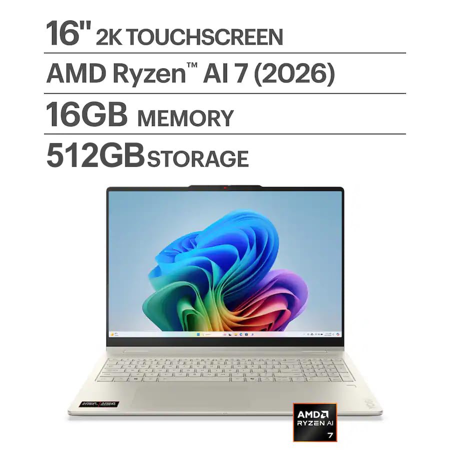 Amazon.com: Lenovo Yoga 7 2-in-1 16 WUXGA (1920x1200) Touch Laptop