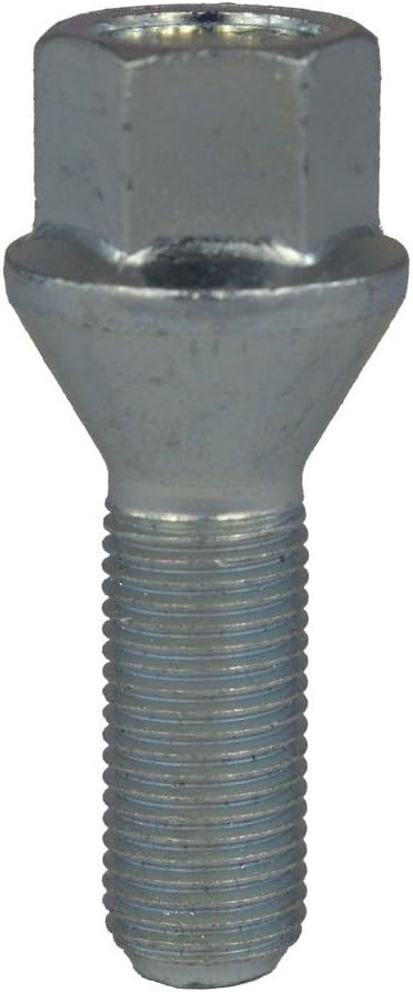 EvoCorse Lug bolt M12x1.5, Key 17, length 51.5 mm, White zinc plating finish, 4 pcs