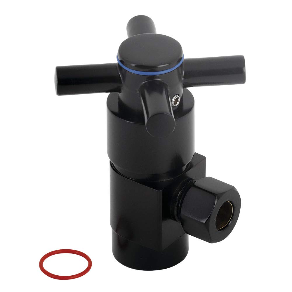 Vanne d'arrêt quart de tour 1/2 3/8 alimentation eau WC lavabo noir