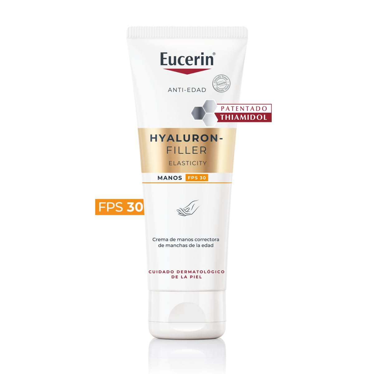 Eucerin Hyaluron-Filler + Elasticity Crema de Manos Correctora de Manchas Edad FPS 30 75 ml