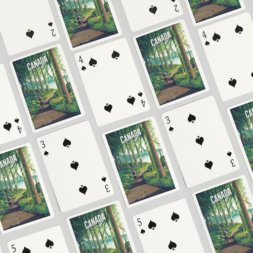 Canada Walk in The Woods Baraja Poker 52 Cartas miniatura 4