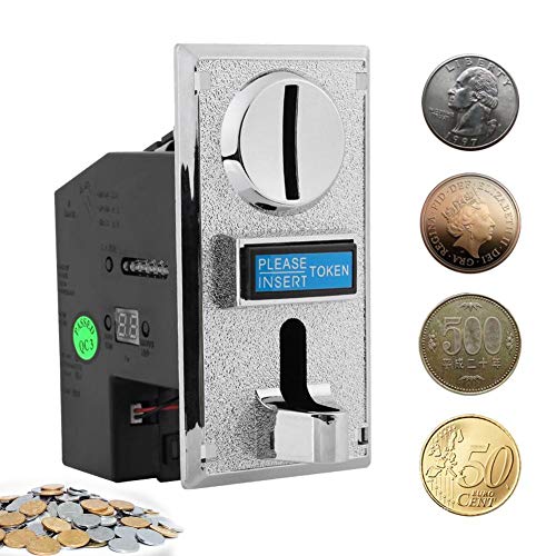 Coin Acceptor, Akozon Accettatore di Monete 6 Tipi per Distributore Automatico Automata Game Gettoniera Selettore Lanciatore