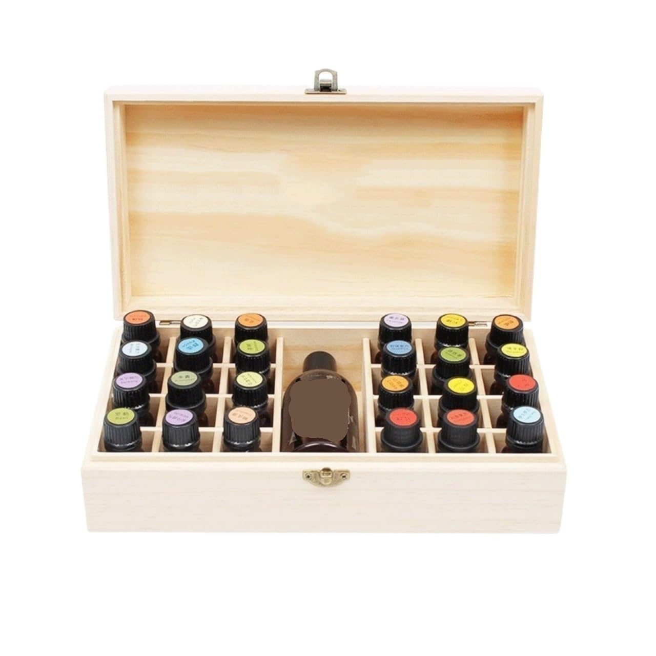 DANNMPX Nail Polish Wooden Nail Polish Container Essential Oil Box Display Stand Detachable Supplies Organizer