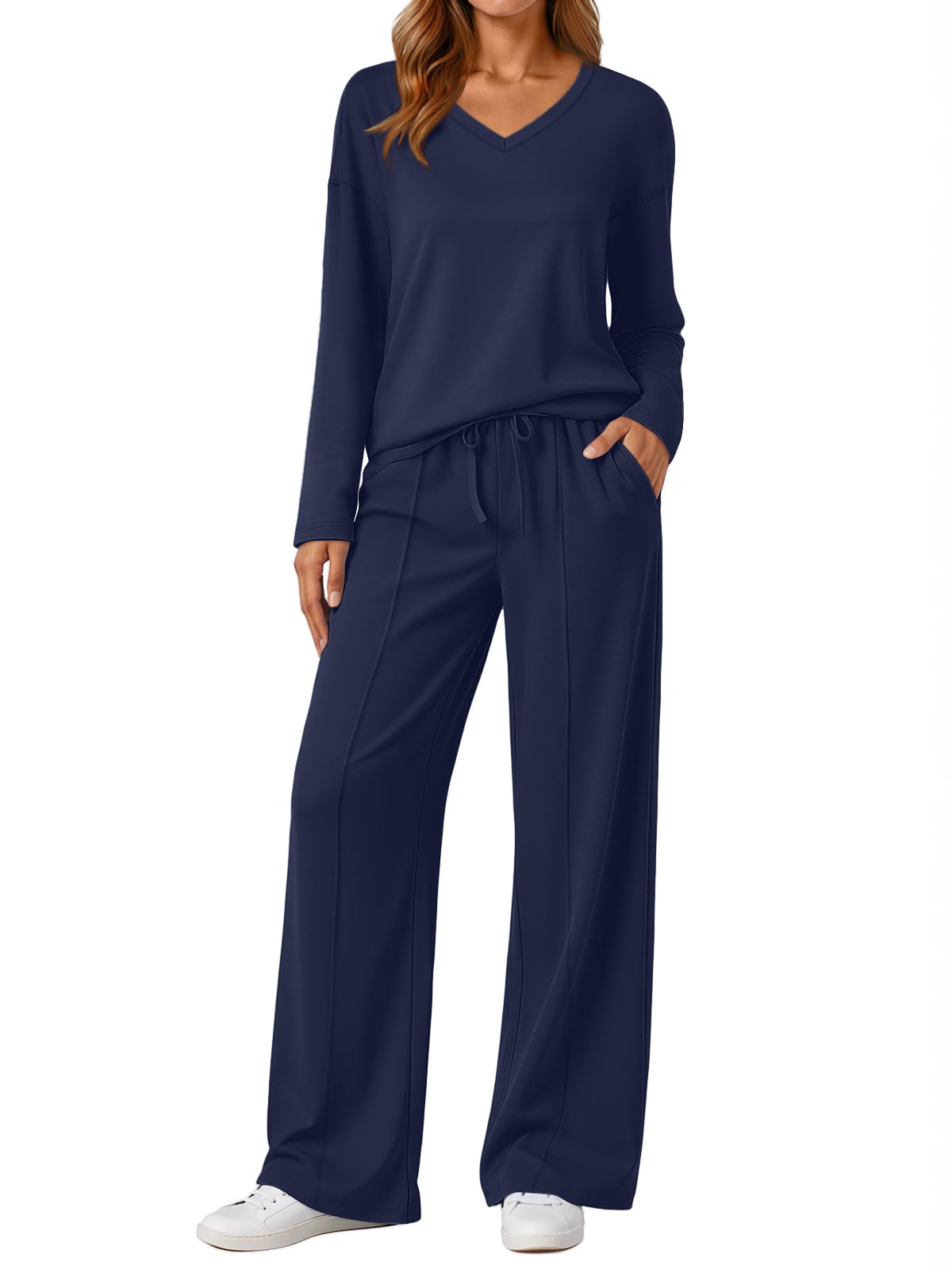 AUTOMET Sweatsuit with Wide Leg Pants