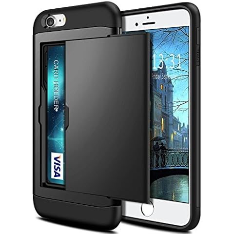 Coolden Shockproof Wallet Case for iPhone SE Cover