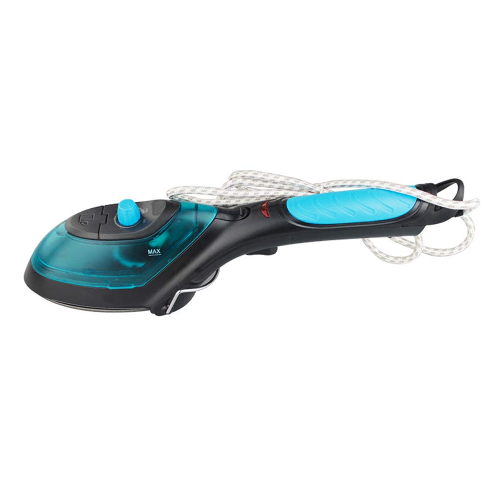 Prensas De Planchado De Mano, Mini Portátil Planchas De Vapor Verticales para Viaje Múltiples Funciones Planchas De Vapor Verticales con 2 En 1 Pincel para Casa/Viaje/Negocio,Black