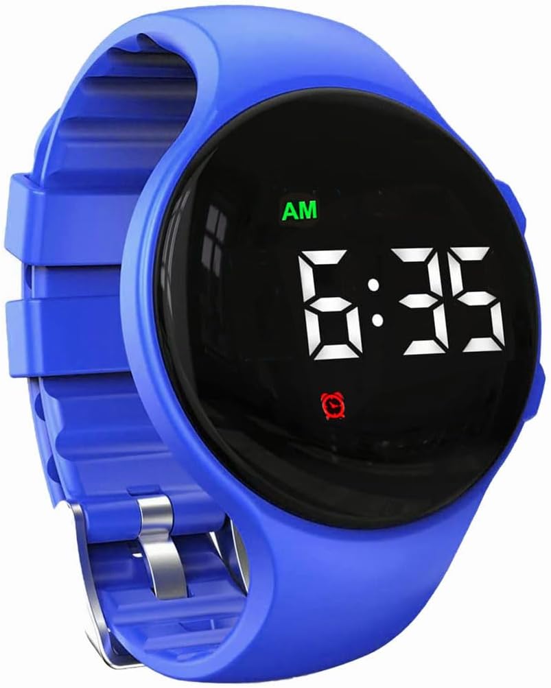 Vibrating Alarm Reminder Watch Silent Wake Up Watch - with Multiple Alarms (Royal Blue)