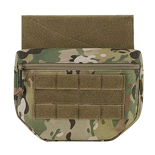 KRYDEX Bolsa tática com gancho e laço para JPC CPC AVS Vest Utility Tool Bag Airsoft Paintball (Upgrade Pouch-MC)