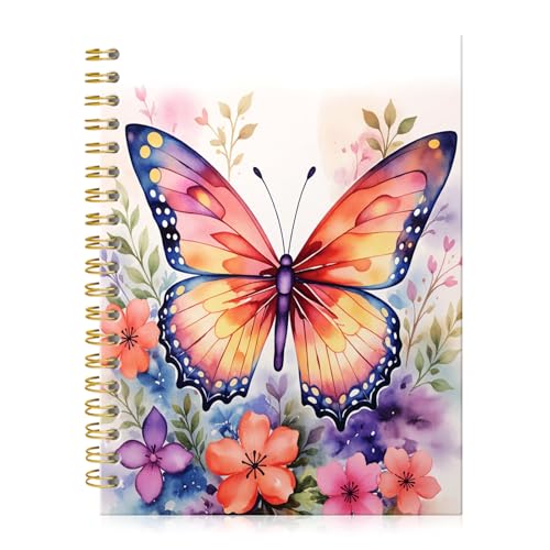 Carnet à spirale ligné A5 pour écrire proprement sans encre qui traverse