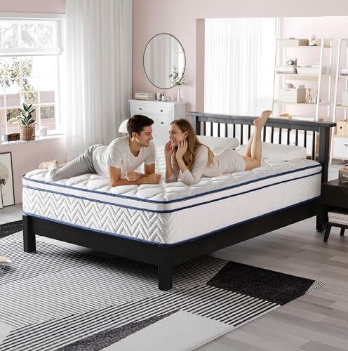 Full Size Mattress, 12 Inch Hybrid Mattress in a Box, Memory...