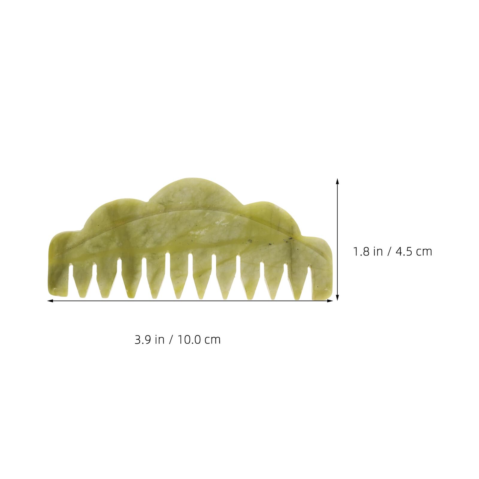 Set 4 Pettini Massaggiatori in Pietra Naturale per Cuoio Capelluto Guasha Spazzola Portatile per Massaggio Testa Stimolazione Nutriente e Rilassamento da Viaggio
