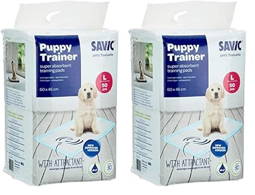 VADIGRAN Savic - Almohadillas Grandes para Entrenamiento de Cachorros (50 Unidades) (Paquete de 2)