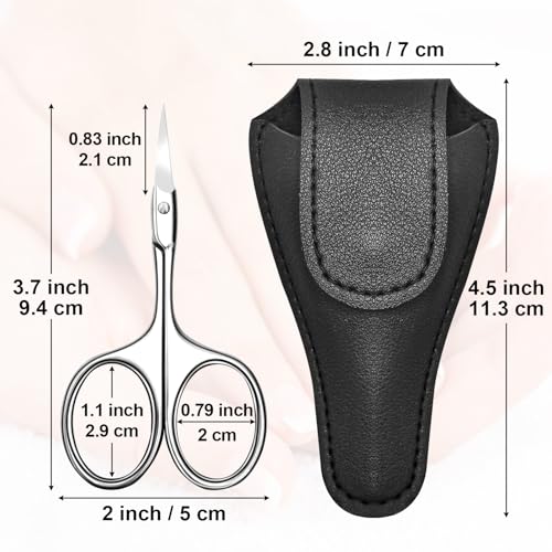 Diesisa Curved Cuticle Scissors - Professional Stainless Steel Beauty Scissors - Sharp Small - Precise Pointed Tip - for Manicure, Eyebrows, Eyelash, hair