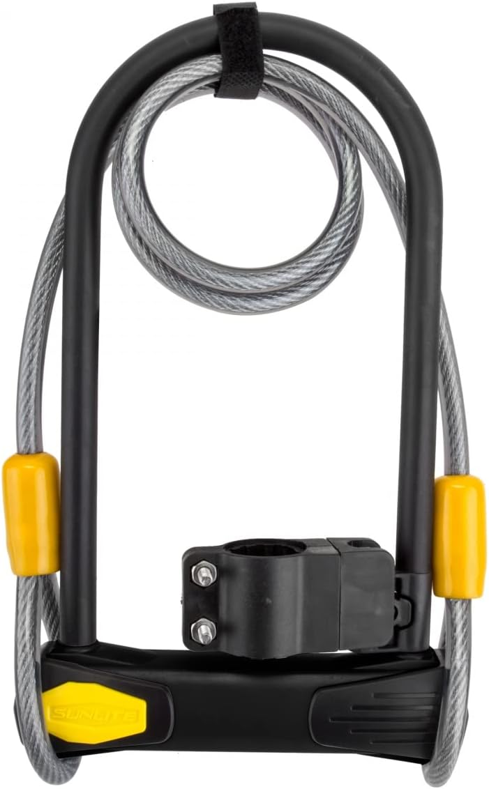 Lock SUNLT DFNDR D3 U STD 4.5x9/10mmx4f CBL BK w/BRKT