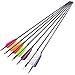 SHARROW 33 inch Carbon Arrow Hunting Arrows 400 Spine with 100 Grain Removable Tips for Archery Compound & Recurve & Traditional Bow Hunting Practice Shooting 6/12pcs (12pcs, Orange)