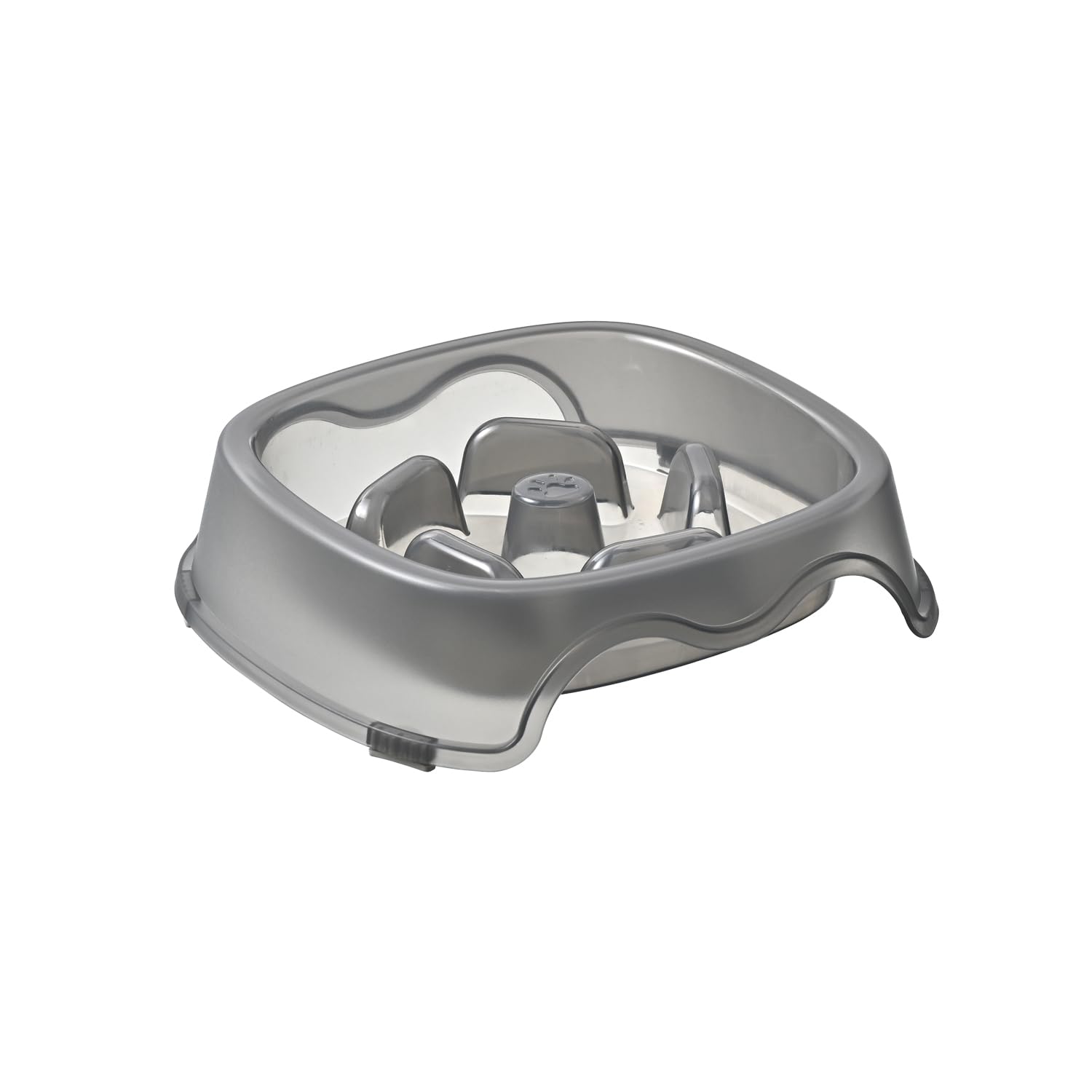 Non-Slip Dog Bowl Preventing Choking Pet Feeder Dog Slow Food with Transparen, Anti-Tip Dog Food Bowl