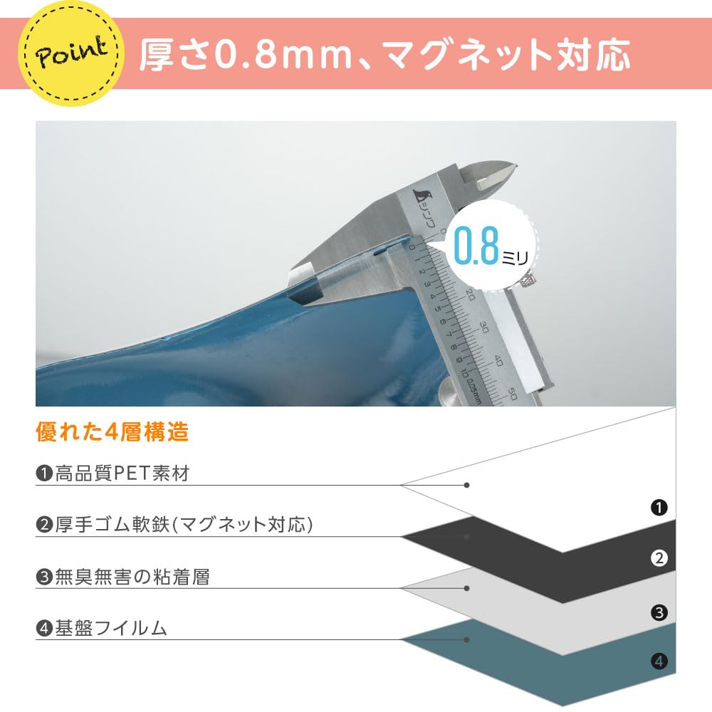 Amazon | SAITOU 【貼って剥がせる粘着式】 ホワイトボード シート 