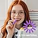 12Pcs Orthodontic Aligner Chewies for Aligner Chompers Aligner Trays Seaters, Compatible with Invisalign Braces - Purple