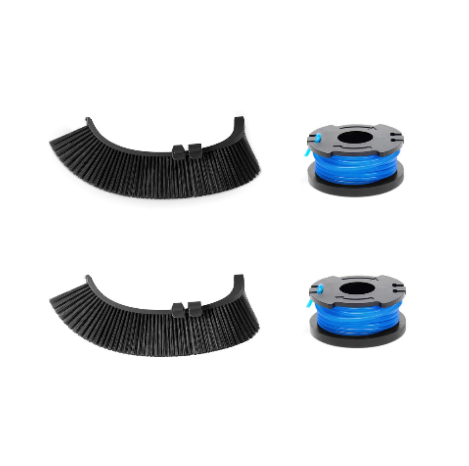 ECOVACS Kit di taglio per GOAT O1200/A1600/A3000 LiDAR PRO; 2 fili di taglio (3 m ciascuno), 2 spazzole di taglio (nere)