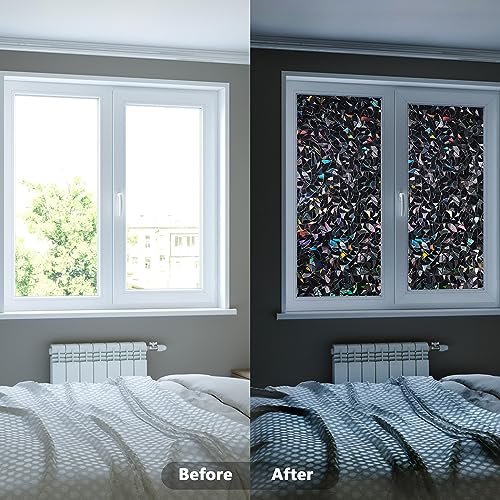 Película para ventana con privacidad Donox Blackout 17.5 x 78.7 pulg miniatura 4