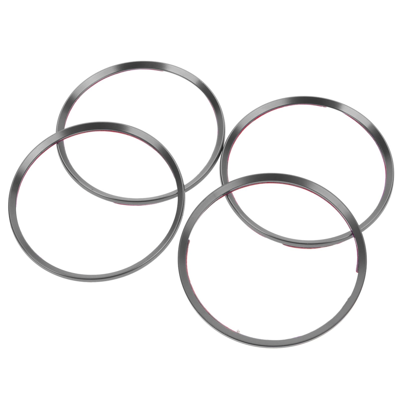 GLEAVI Tire Accessories 4pcs Hub Cap Ring for Car Aluminum Trim Ring Compatible