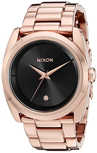 Nixon Women's A9352046 Queenpin Analog Display Japanese Quartz Rose Gold Watch