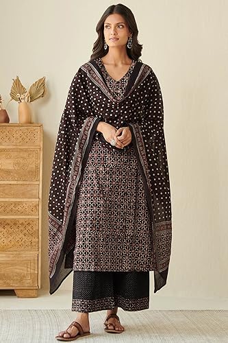 Image of ANNI DESIGNER Women Kurta with Palazzo & Dupatta