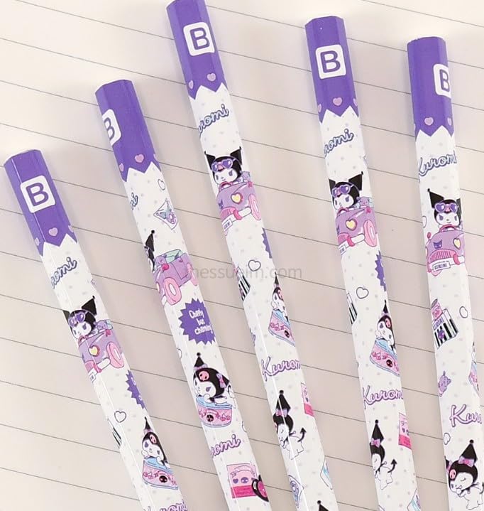 Set de 10 lápices hexagonales Florian diseño Purple Kuromi miniatura 7