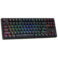 Amazon | IROK FE87 ゲーミングキーボード 赤軸 RGB 静音 87キー