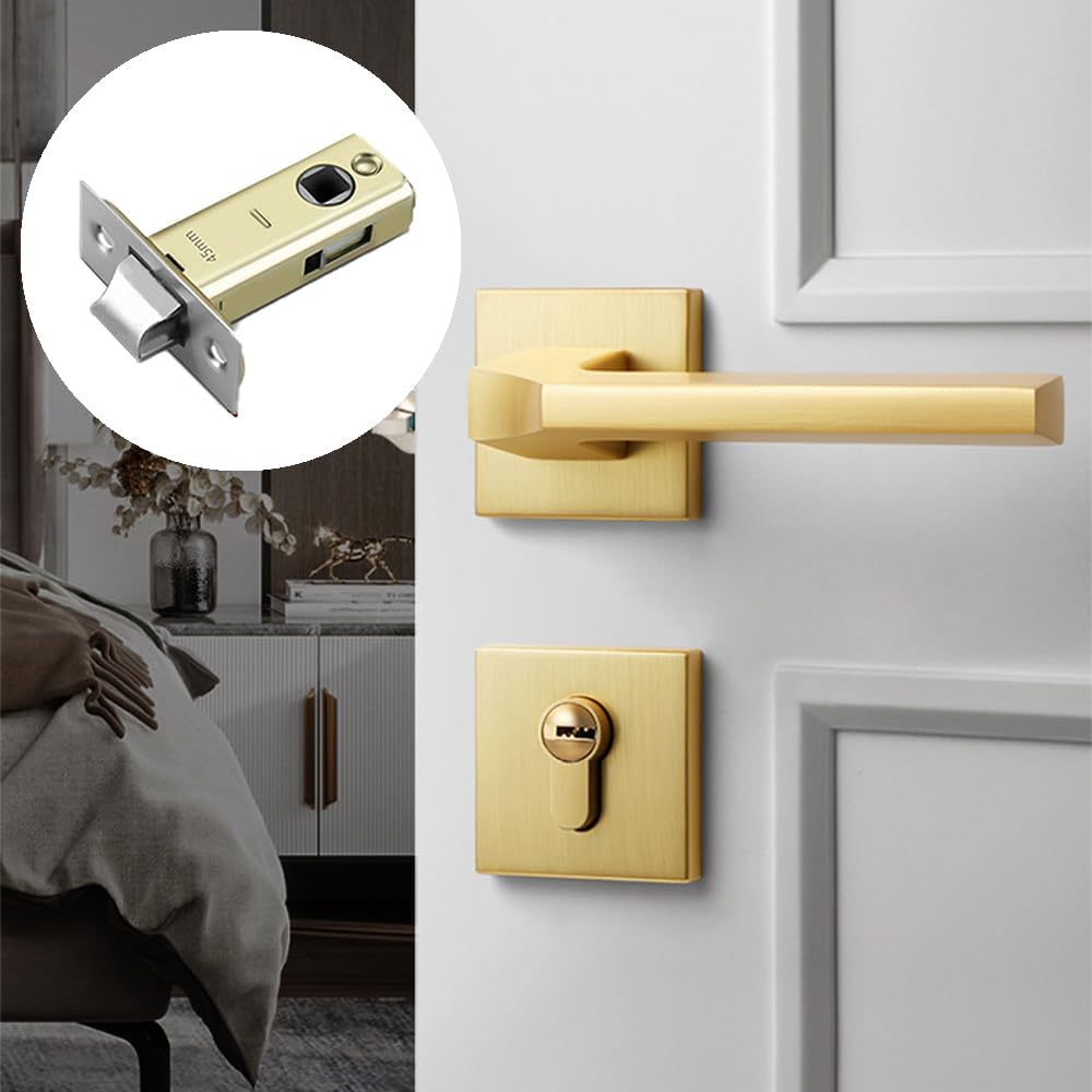 2 Pcs Mortice Latches Interior Door Catch 45mm Tubular Door Mortice for Sprung Lever Door Handles Tubular Latch Compatible with Various Door Lock Handles - Image 2