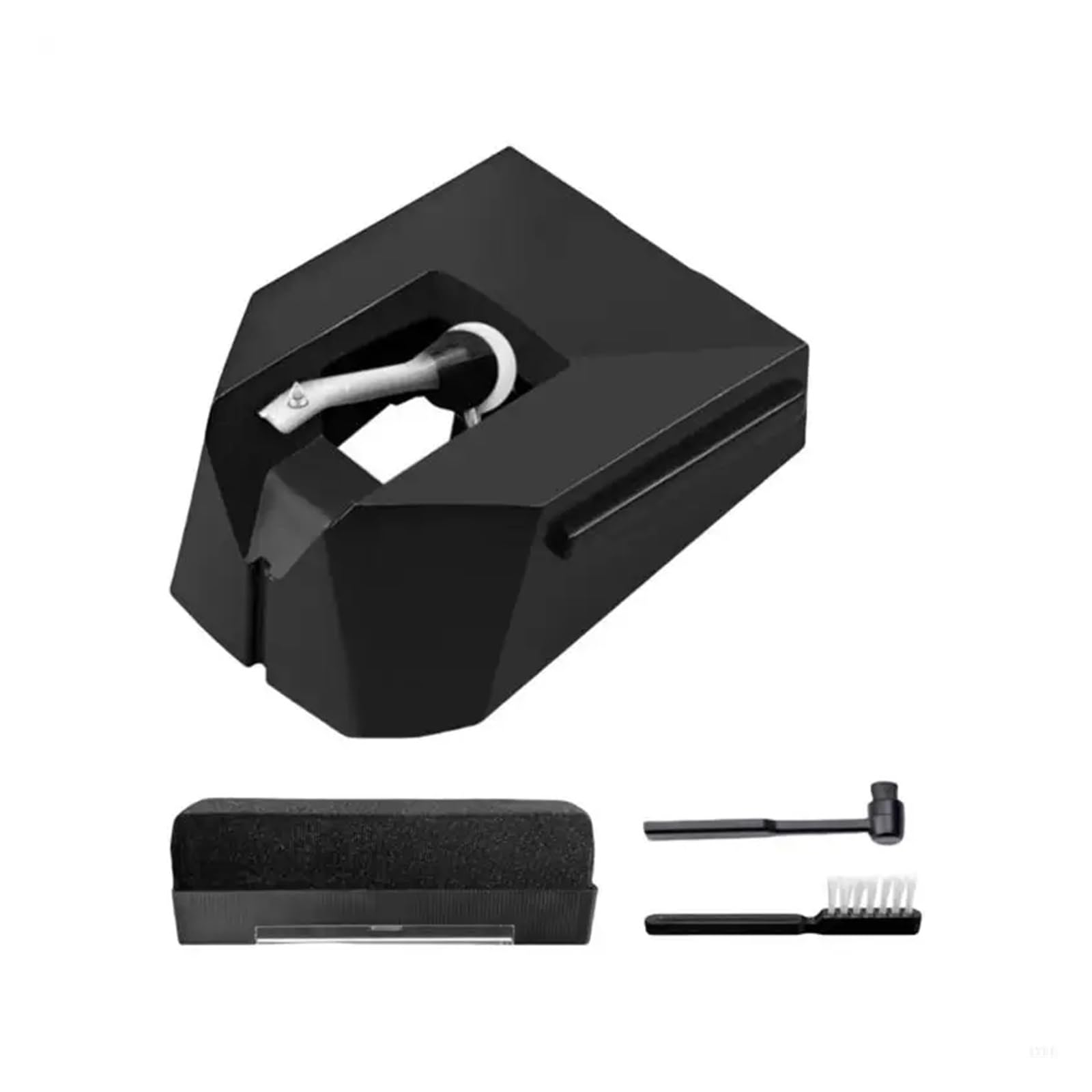 Set di sostituzione for puntine 4XFB Diamonds con spazzola for la pulizia, adatto for giradischi