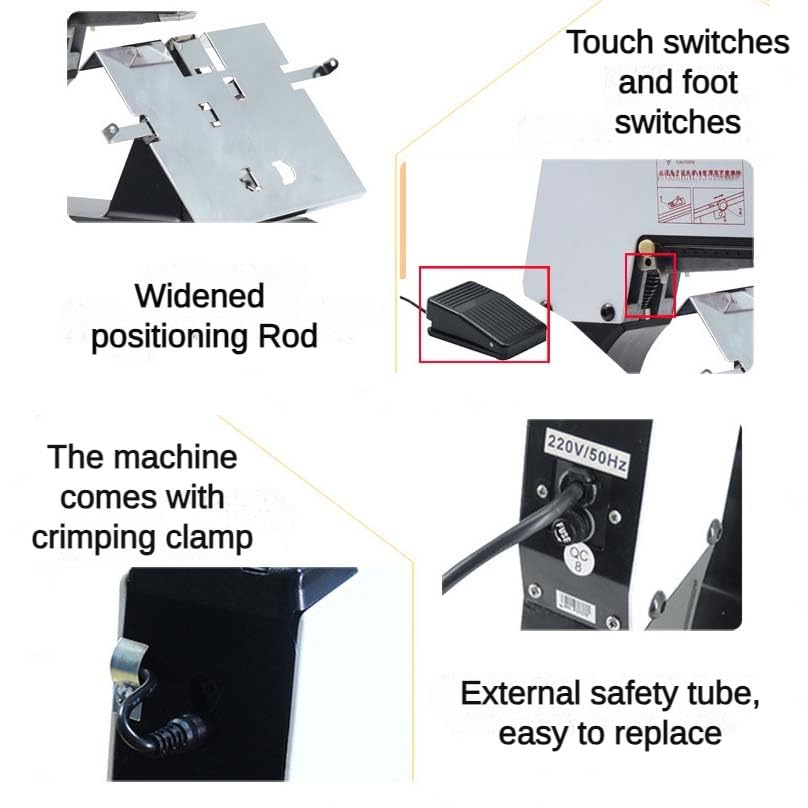 Machine à relier automatique à coutures plates – Force réglable et profondeur de reliure Agrafeuse électrique pour bureau et maison