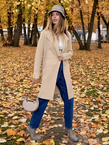 ANRABESS Women's Long Cardigans Sweater 2025 Fall Dressy Casual Lapel Knit Warm Trench Coatigan Oversized Blazer Jacket Coat4